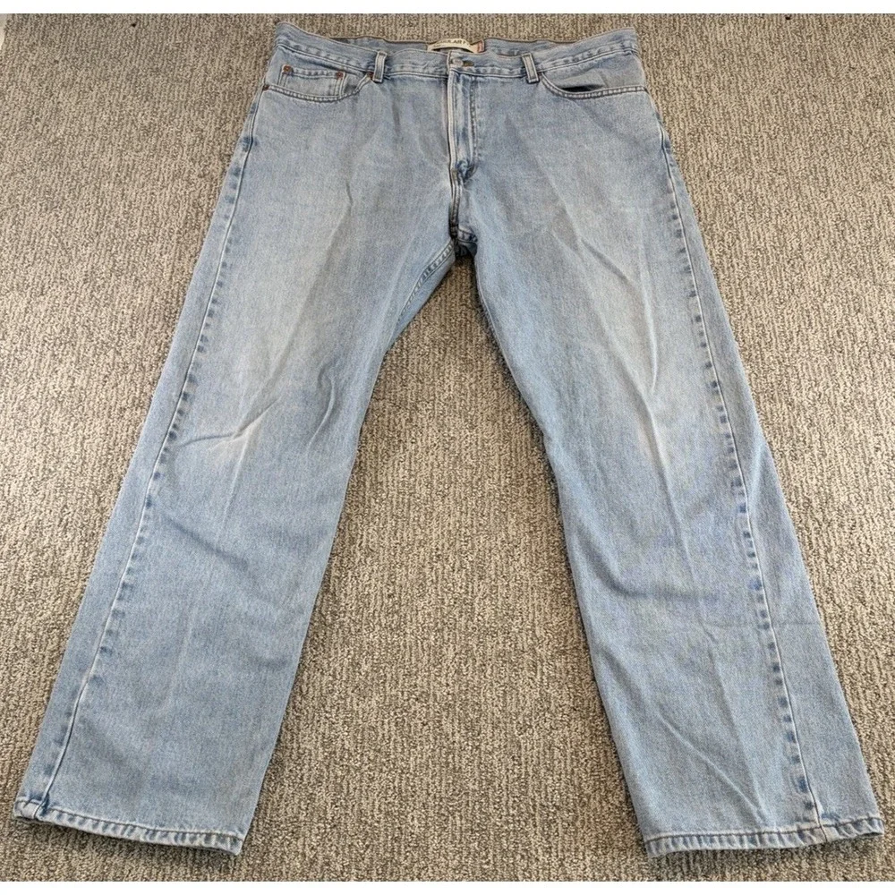 Vintage Levi's 505 Jeans Mens 40x32 Blue Regular Fit Pockets Denim Light‎ Wash